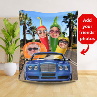 Cozy & Custom: Food-Themed Blankets for Food Lovers | Personalized Plush Throws
