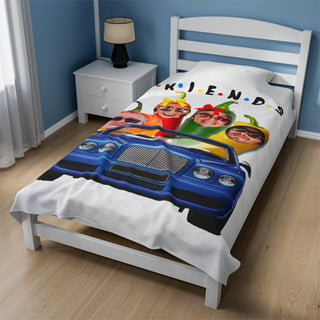 Custom Peppers Photo Food Blanket | Funny Personalized Best Friends Gift for Kids & Adults