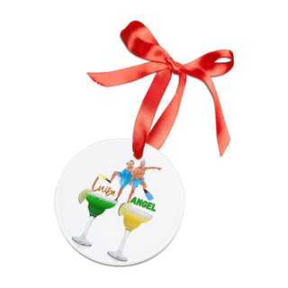 Personalized Friends Food Ornament – Double-Sided Acrylic Christmas Gift for Coworkers & Best Friends | Funny Custom Holiday Decoration