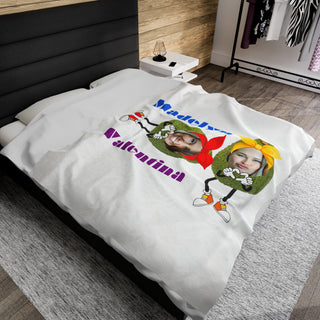 Best Friends Avocado Food Blanket | Funny Personalized Photos Food-Themed Gift for Kids & Adults