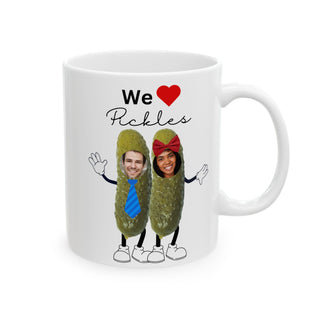 Pickles Best Friends Photo Custom Food Mug – Personalized Foodie Gift | Custom Photos & Names Coffee Cup for Food Lovers