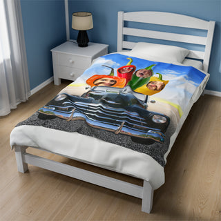 Best Friends Gifts! Peppers Photos Food Blankets Funny Personalized Gifts for Kids & Adults Custom Gifts for Home Decor Custom Photo