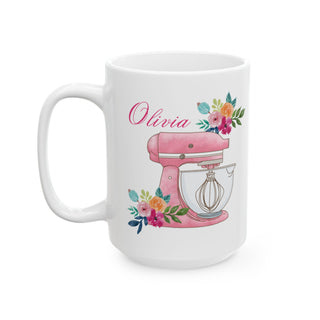 Personalized Baking Mug – Custom Baker Coffee Cup with Name | Baking Gift for Women, Pastry Lovers & Chefs | Christmas Gift for Bakers