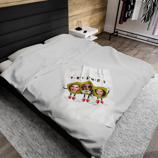 Best Friends Custom Pickles Food Blanket | Customizable Photo & Name Blanket | Funny Personalized Foodie Gift for Adults & Kids