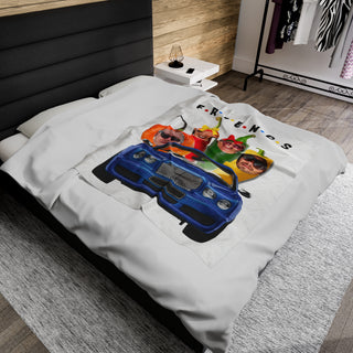 Custom Peppers Photo Food Blanket | Funny Personalized Best Friends Gift for Kids & Adults