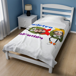 Best Friends Avocado Food Blanket | Funny Personalized Photos Food-Themed Gift for Kids & Adults