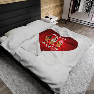 Best Friends Ice Cream Custom Food Blanket | Funny Personalized Photos & Names Throw for Kids & Adults