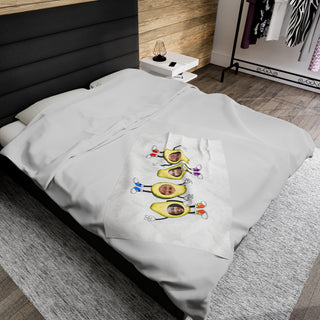 Best Friends Avocado Food Blanket | Funny Personalized Photos Food Gift for Kids & Adults