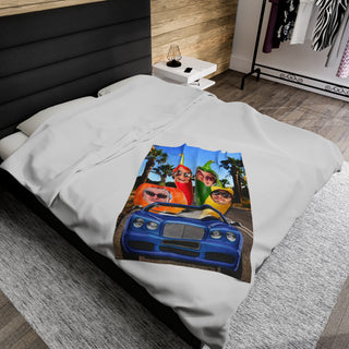 Best Friends Peppers Photo Food Blanket | Funny Personalized Foodie Gift for Kids & Adults