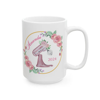 Personalized Baking Mug – Custom Baker Coffee Cup with Name | Baking Gift for Women, Pastry Lovers & Chefs | Christmas Gift for Bakers