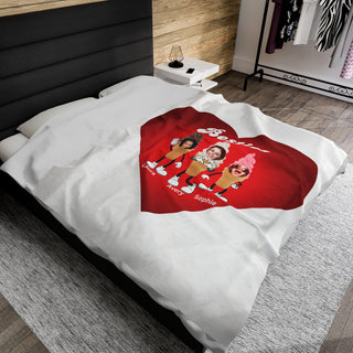 Best Friends Ice Cream Custom Food Blanket | Funny Personalized Photos & Names Throw for Kids & Adults
