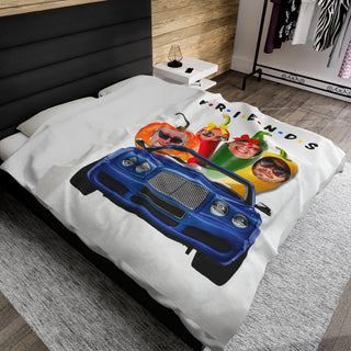 Custom Peppers Photo Food Blanket | Funny Personalized Best Friends Gift for Kids & Adults