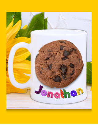 Cookies Custom Food Mug – The Sweetest Personalized Gift for Food Lovers! Personalized Mug Gifts for Foodies Custom Cups with Name Customizable Gifts Coffee Mug