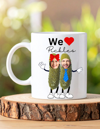 Pickles Best Friends Photo Custom Food Mug – Personalized Foodie Gift | Custom Photos & Names Coffee Cup for Food Lovers