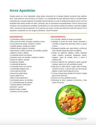 Puerto Rico en su Cocina por la Chef Wanda Wray – Recetario Auténtico de Comida Puertorriqueña | Cocina Tradicional Boricua para Chefs y Amantes de la Gastronomía